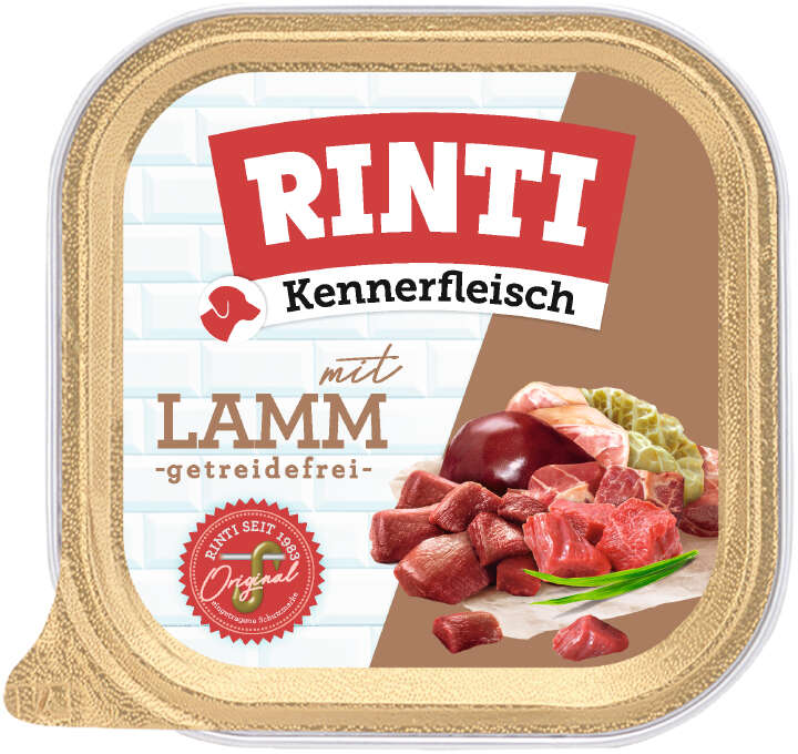 RINTI Hunde-Nassfutter Kennerfleisch Lamm